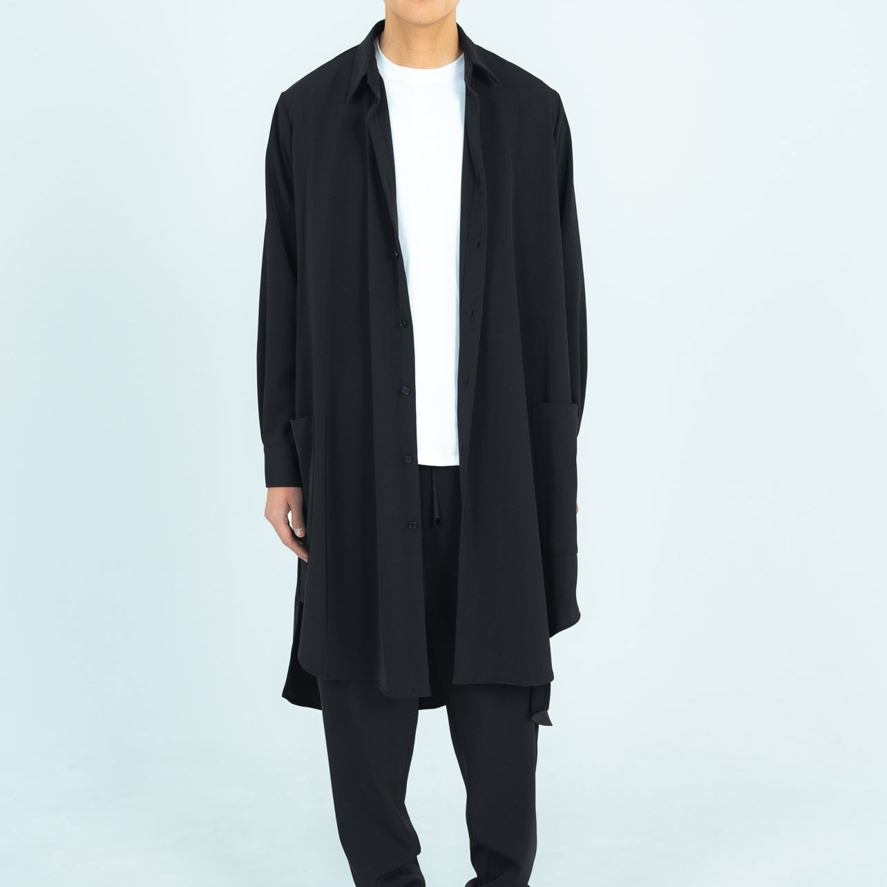LONG SHIRTS (TWILL TWIMY) BLACK