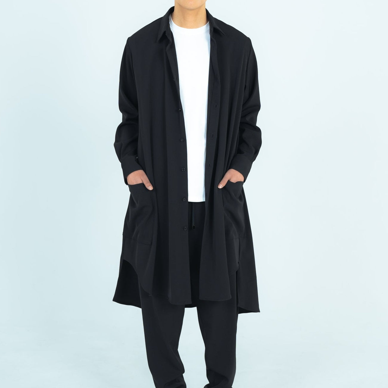 LONG SHIRTS (TWILL TWIMY) BLACK