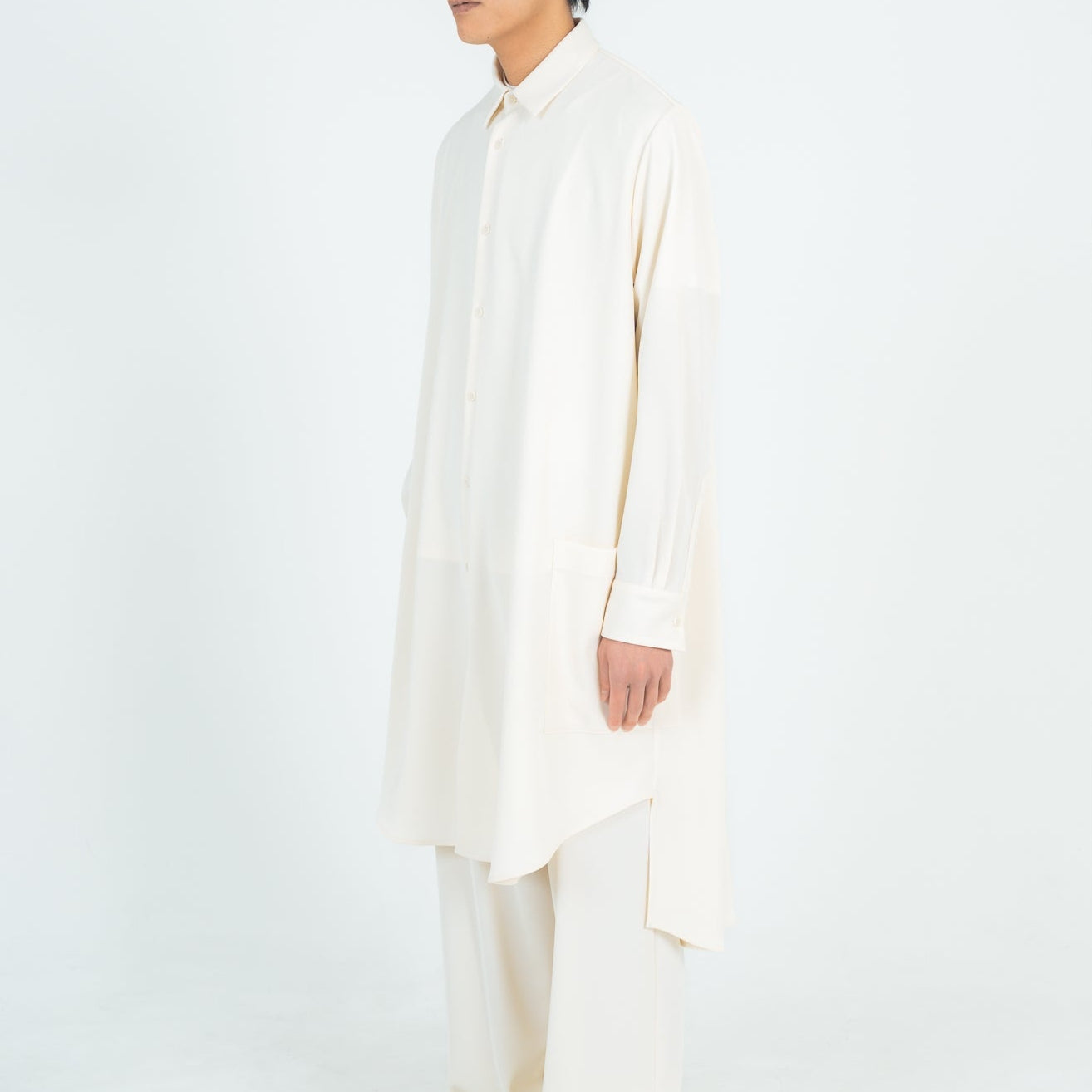 LONG SHIRTS (TWILL TWIMY) WHITE