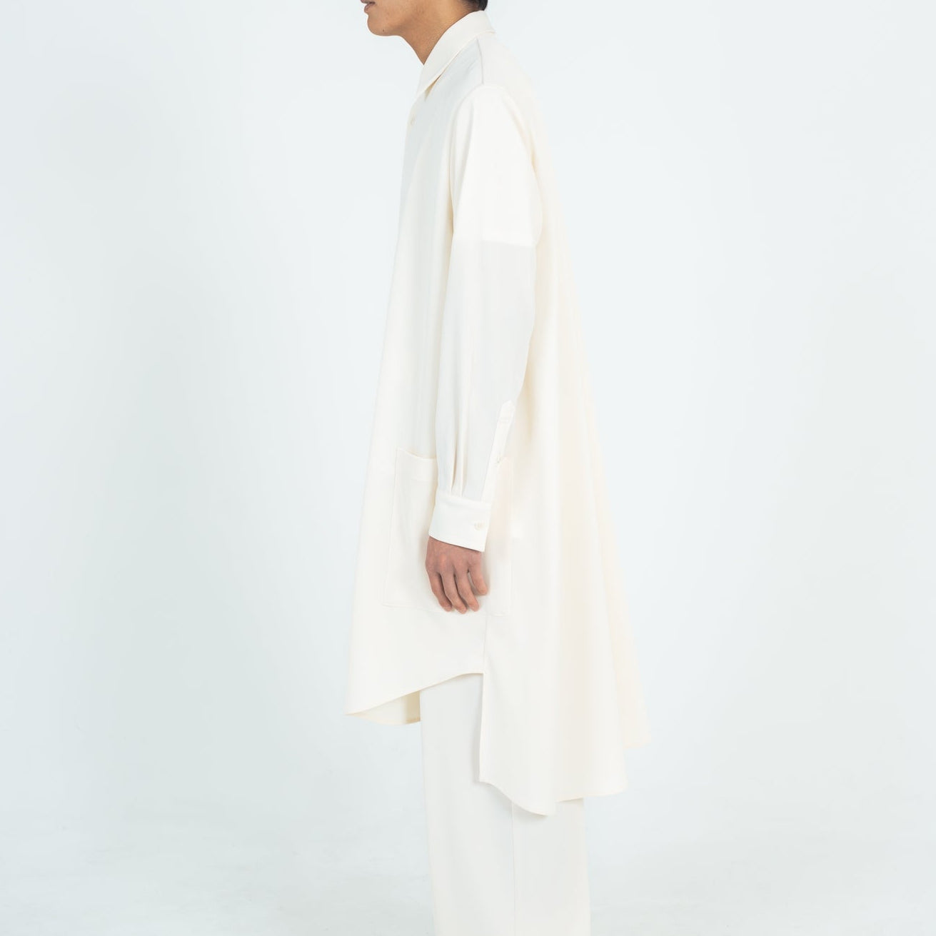 LONG SHIRTS (TWILL TWIMY) WHITE
