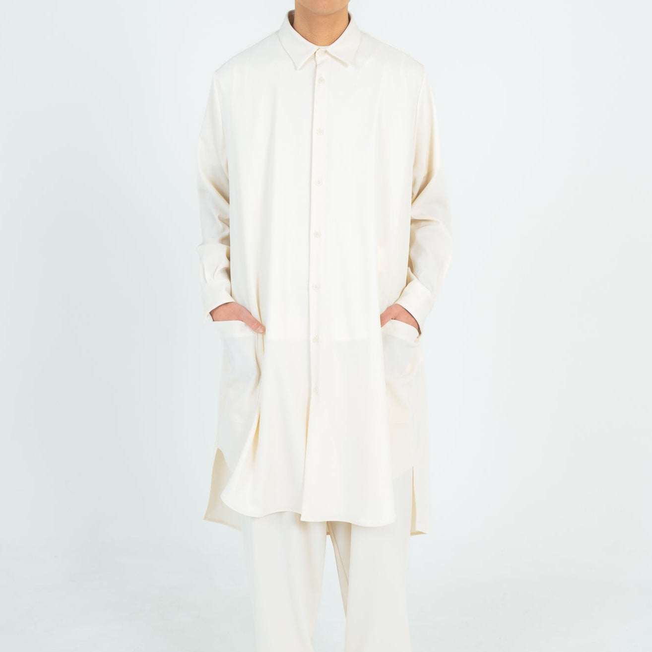 LONG SHIRTS (TWILL TWIMY) WHITE