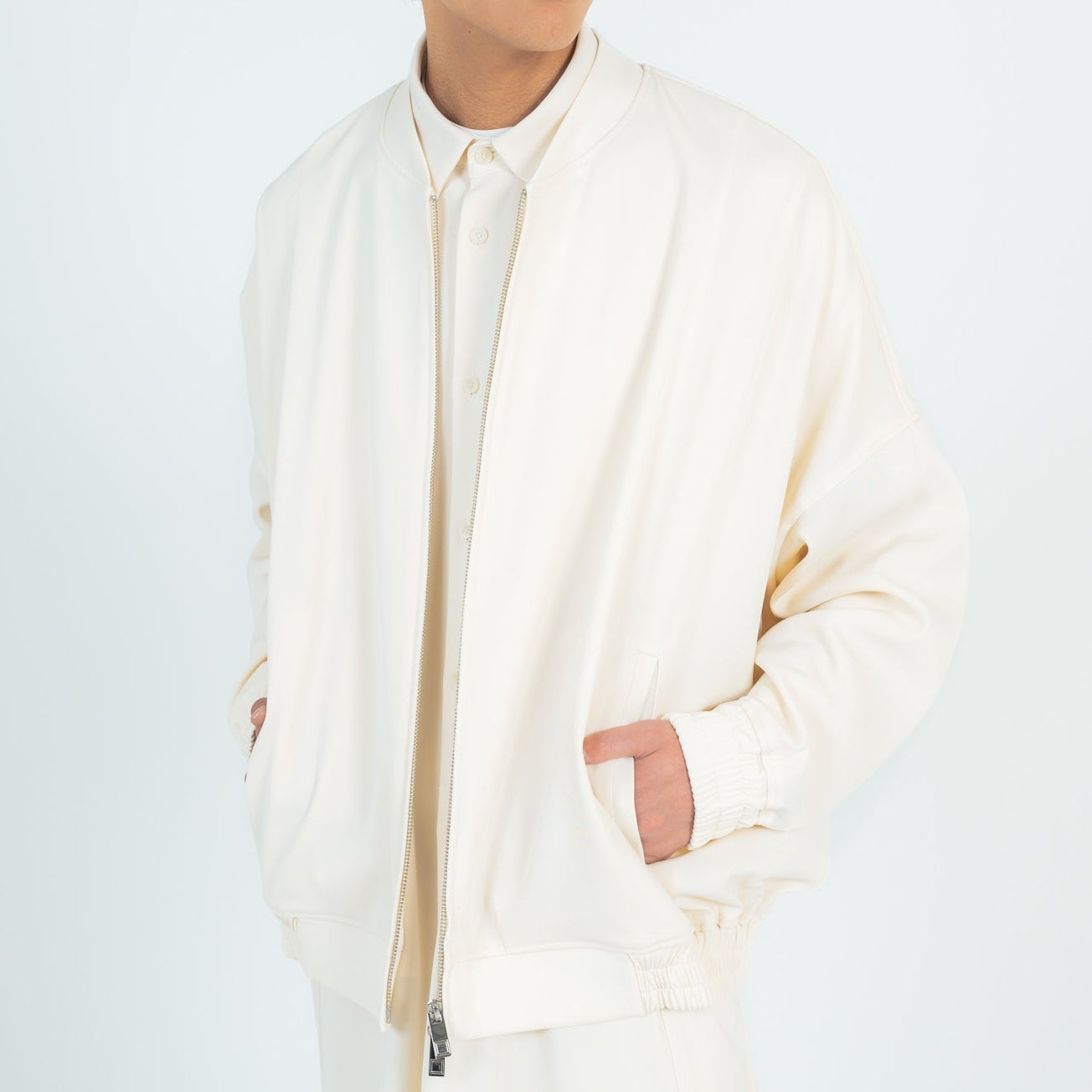 BALLOON BLOUSON (TWILL TWIMY) WHITE