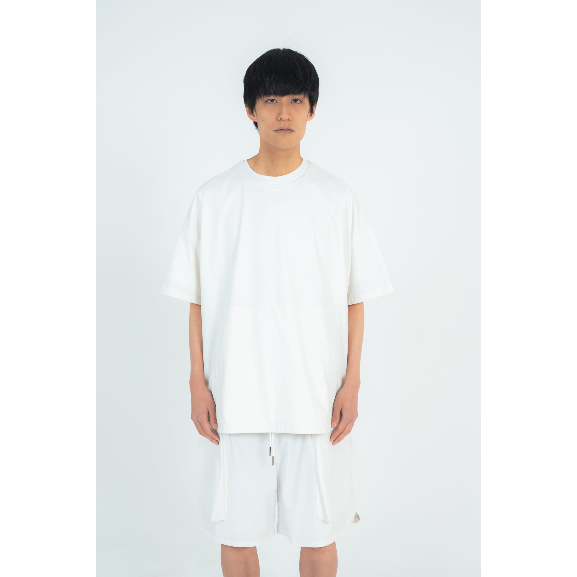 PULLOVER TOP (RECYCLING FAB.) WHITE