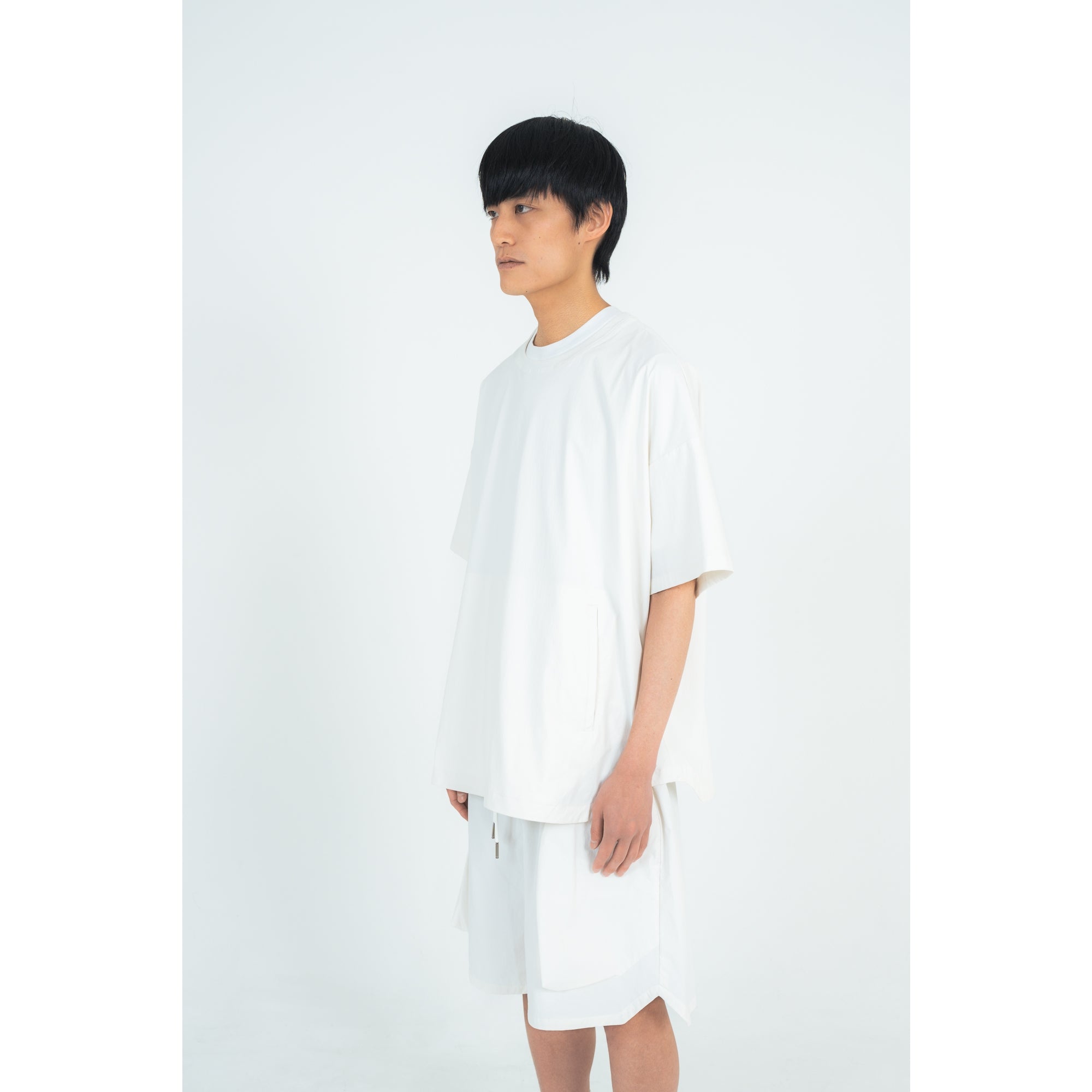 PULLOVER TOP (RECYCLING FAB.) WHITE