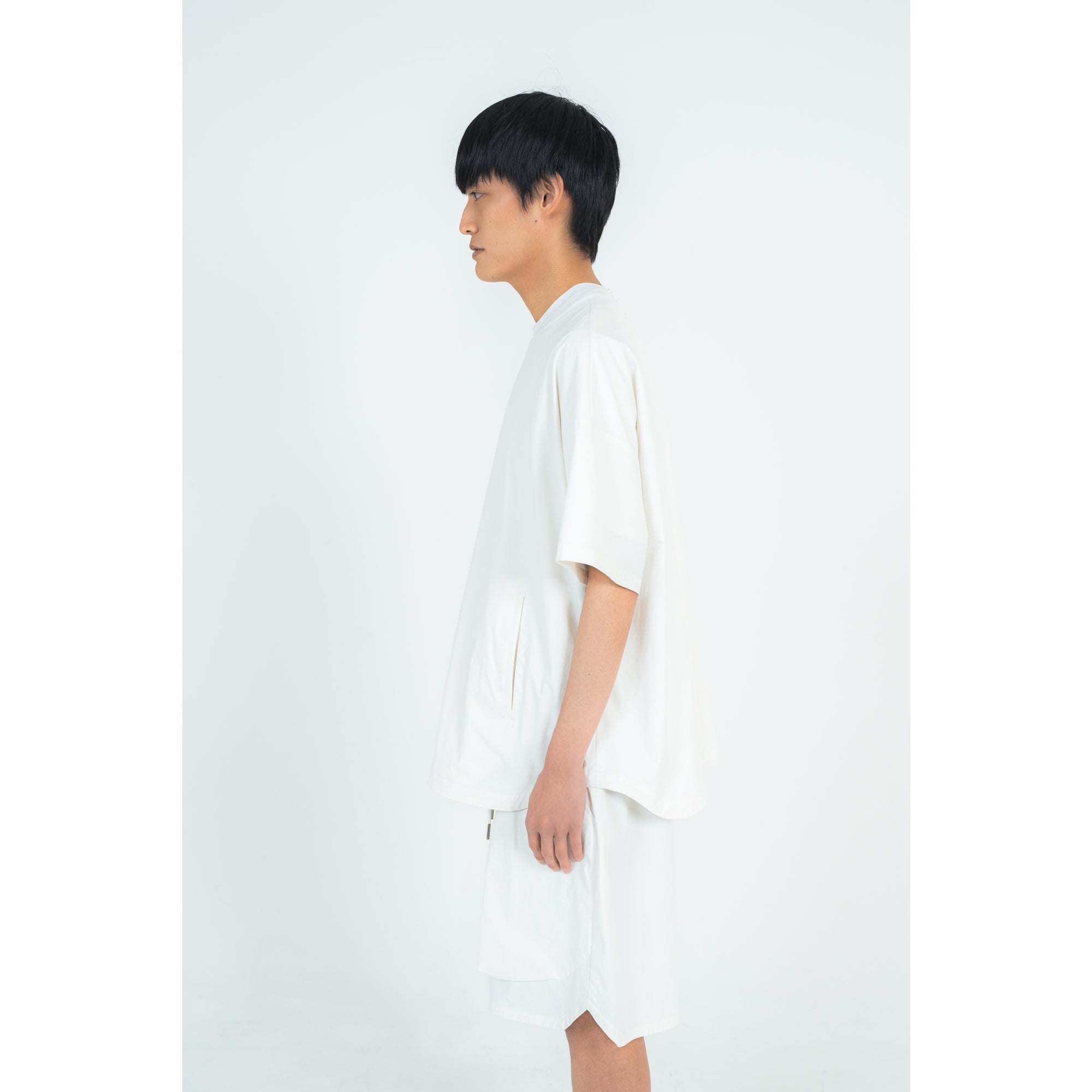 PULLOVER TOP (RECYCLING FAB.) WHITE