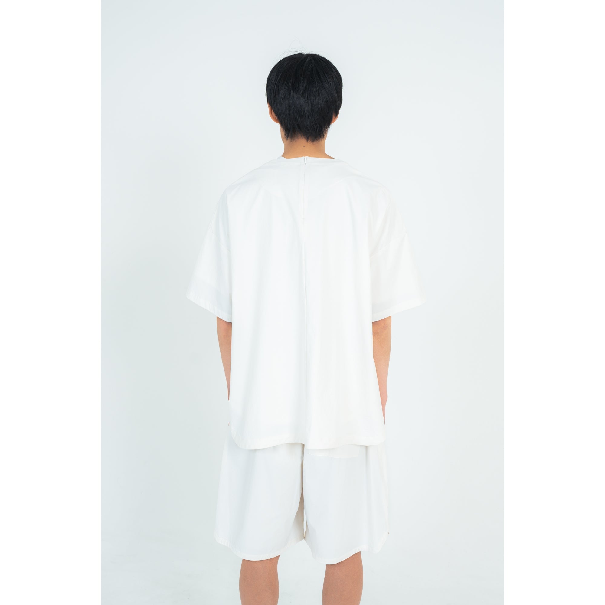 PULLOVER TOP (RECYCLING FAB.) WHITE