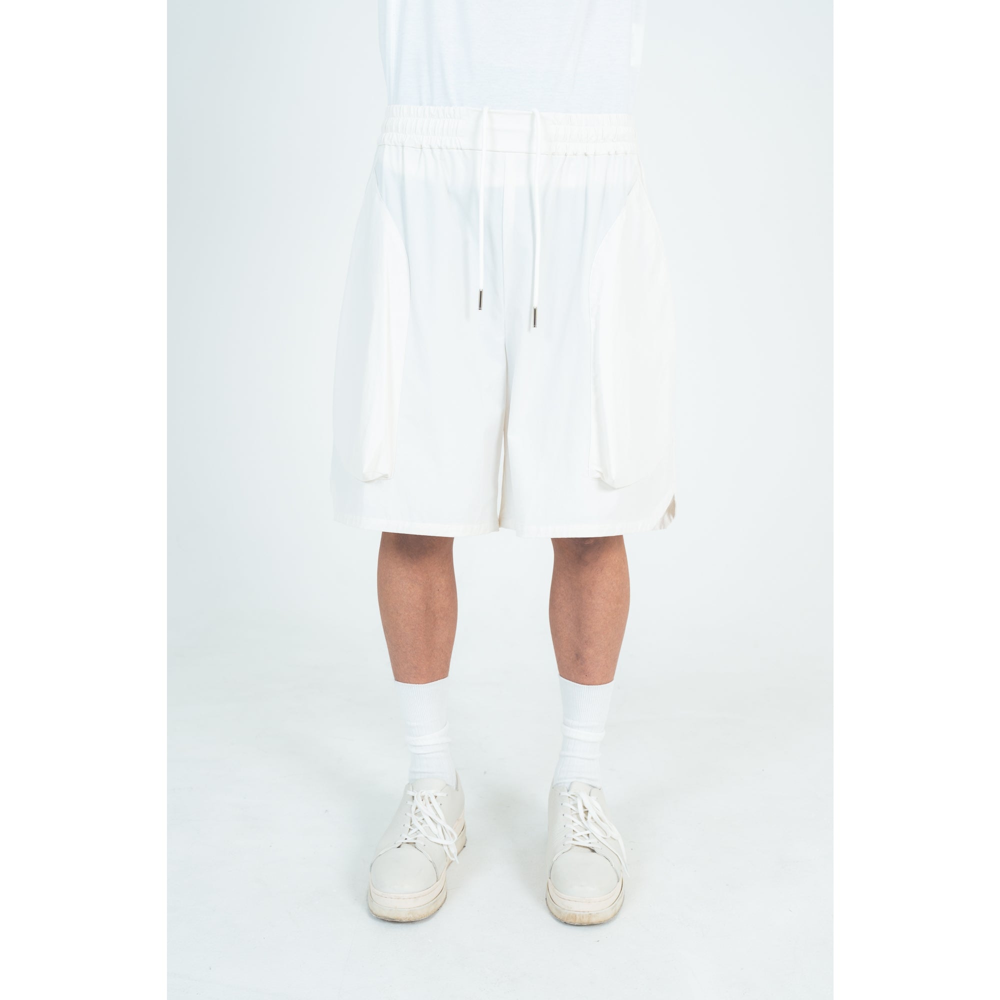 HARF PANTS  (RECYCLING FAB.) WHITE