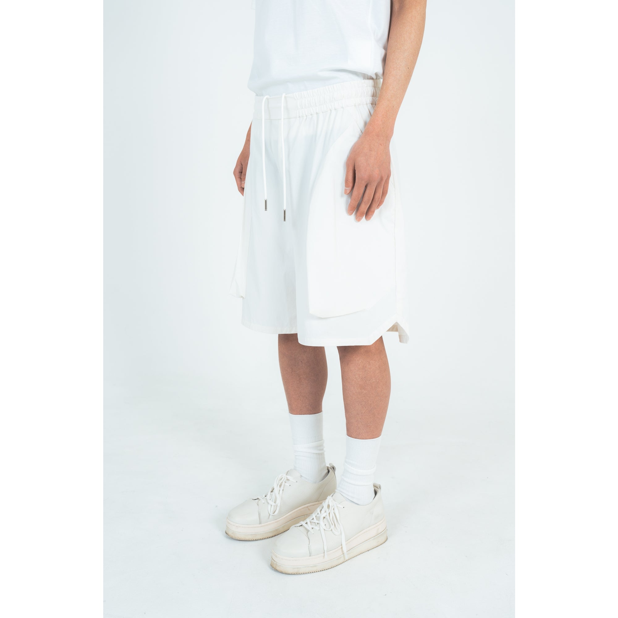 HARF PANTS  (RECYCLING FAB.) WHITE
