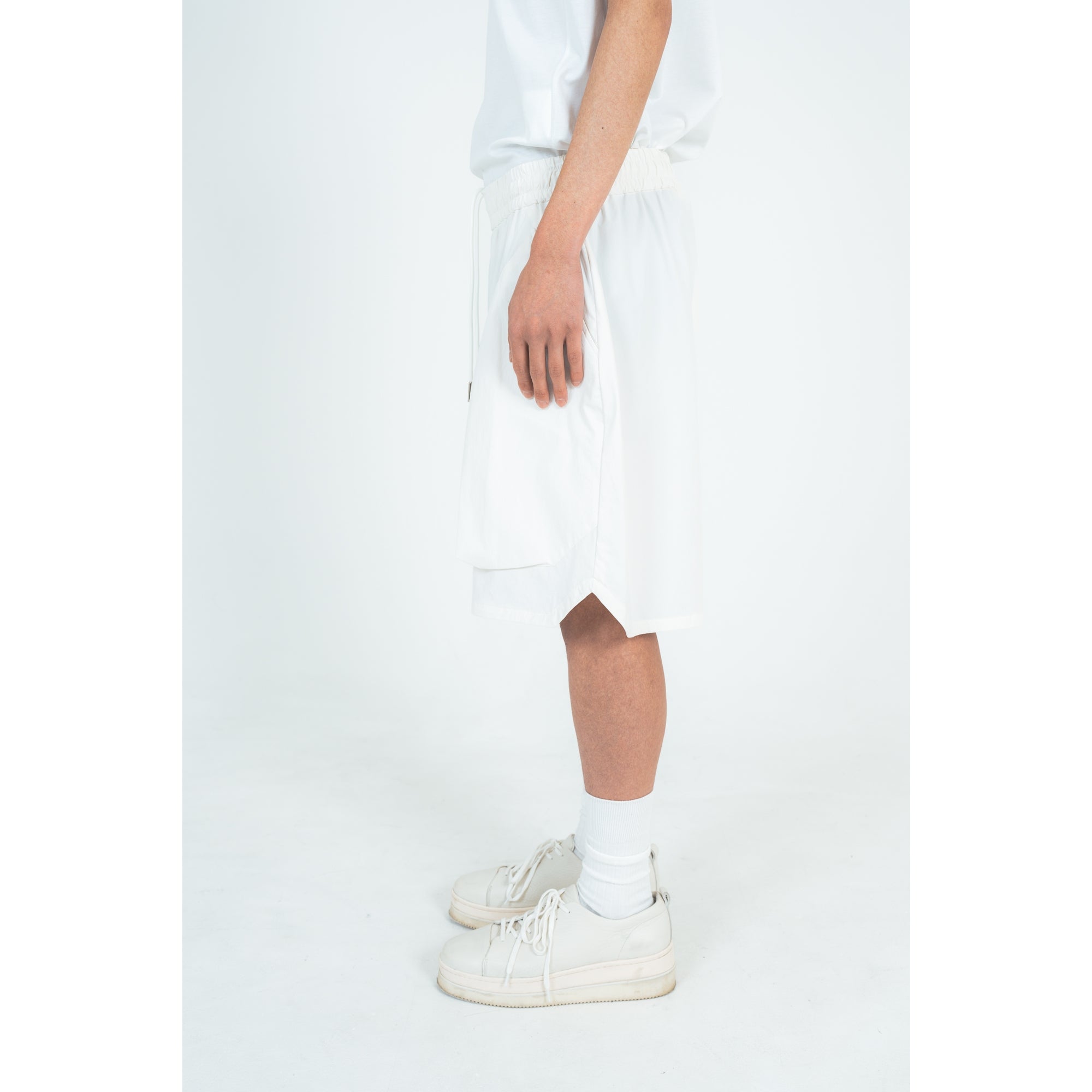 HARF PANTS  (RECYCLING FAB.) WHITE