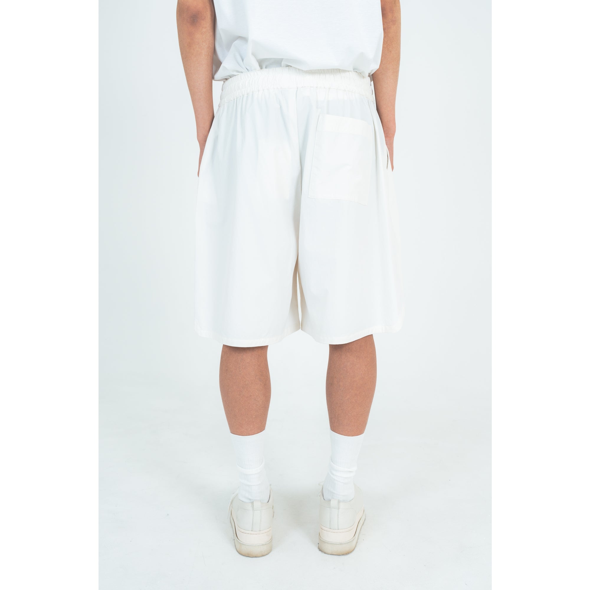 HARF PANTS  (RECYCLING FAB.) WHITE