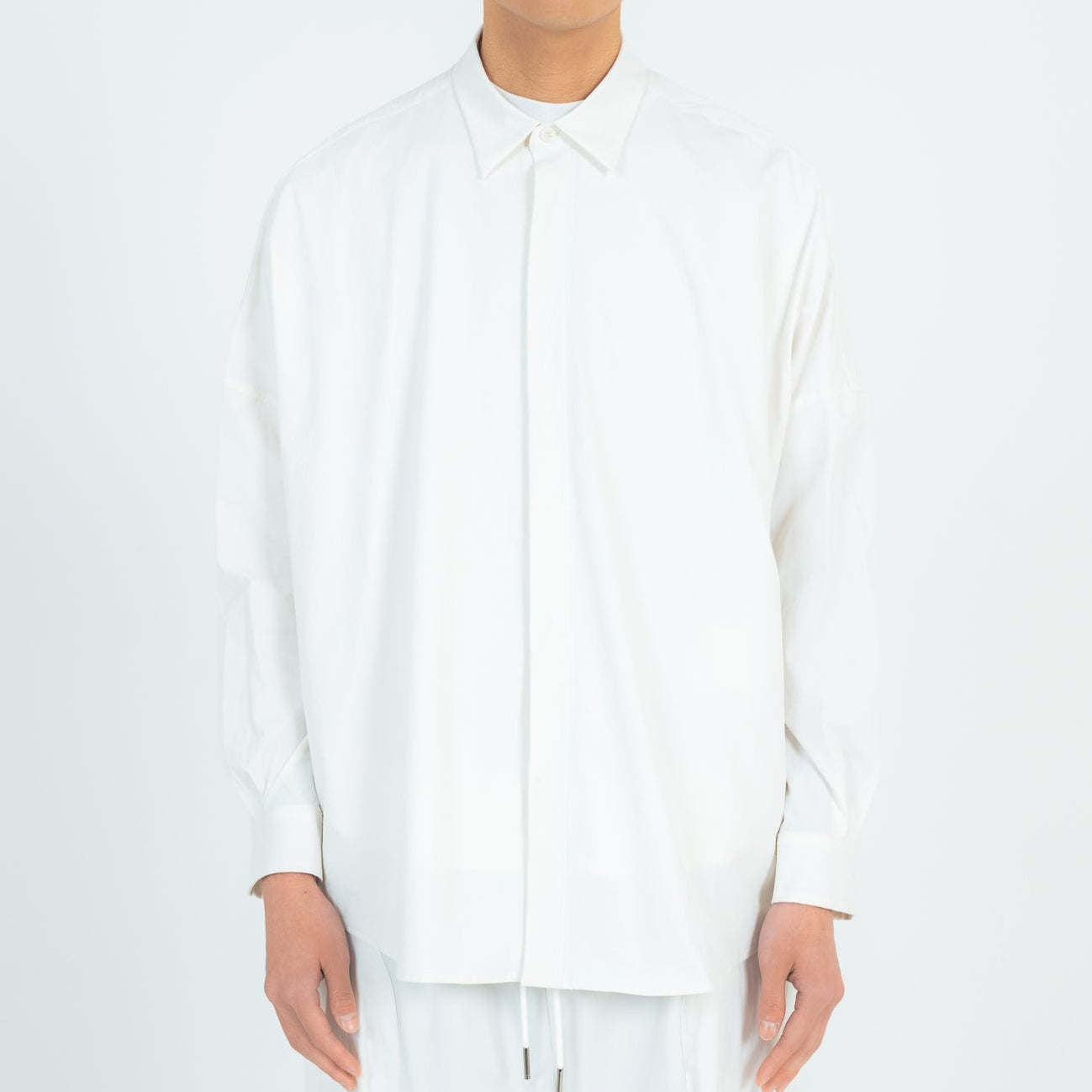 BALLOON SHIRTS  (RECYCLING FAB.) WHITE