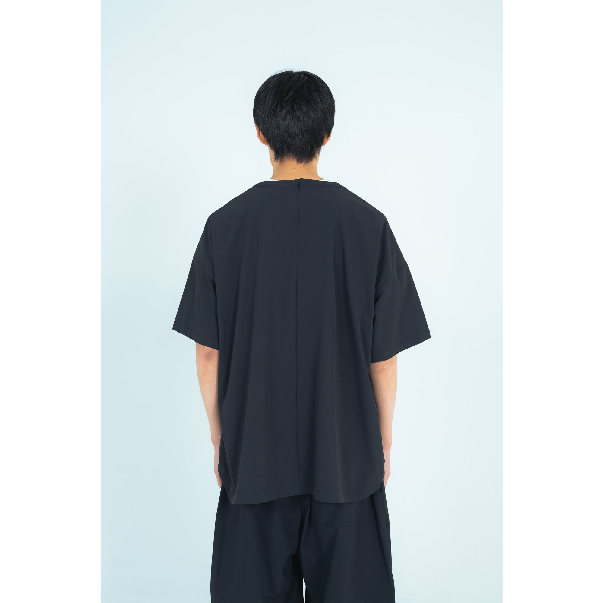 PULLOVER TOP (RECYCLING FAB.) BLACK