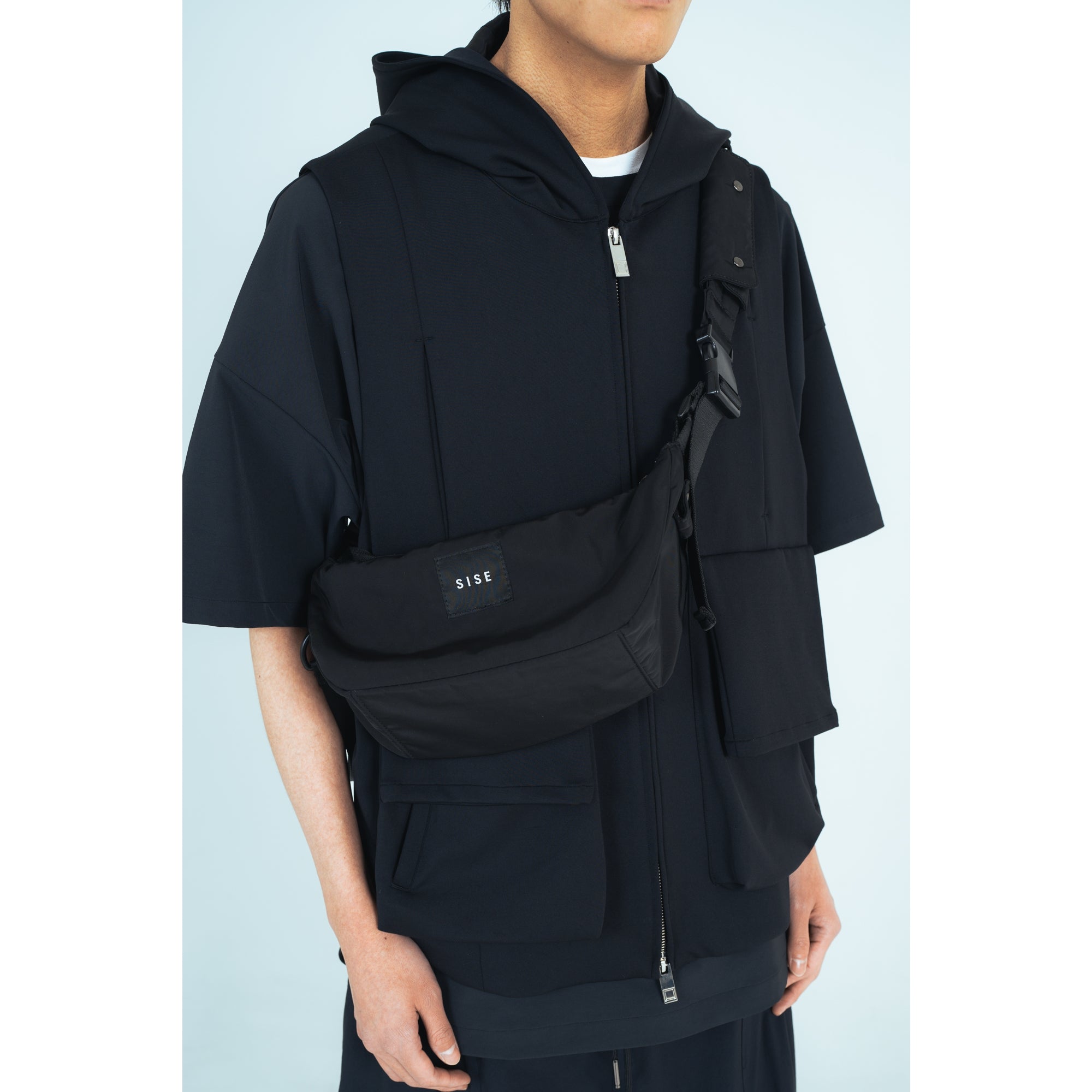 SHOLDER PORCH 3WAYS BAG (black)