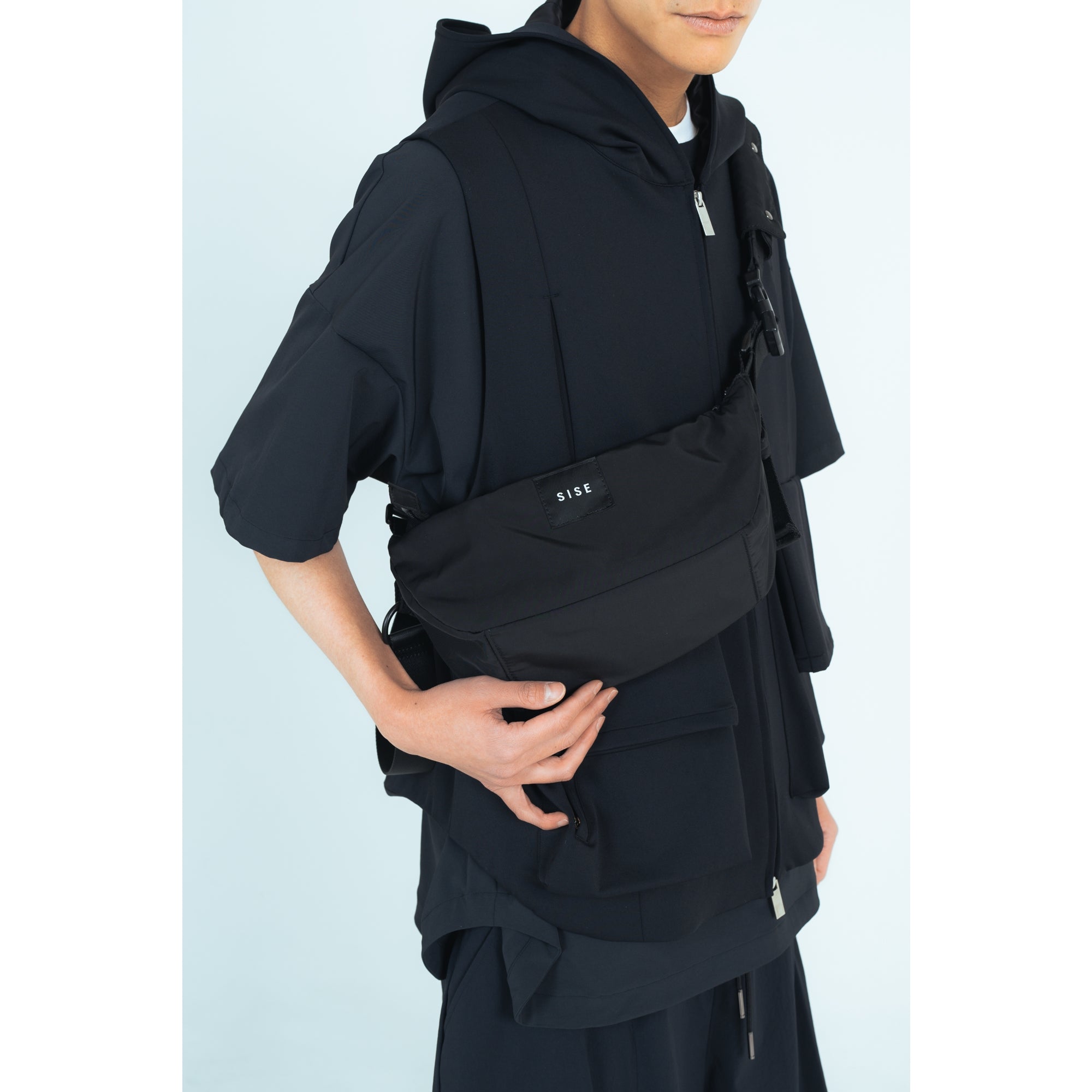 SHOLDER PORCH 3WAYS BAG (black)