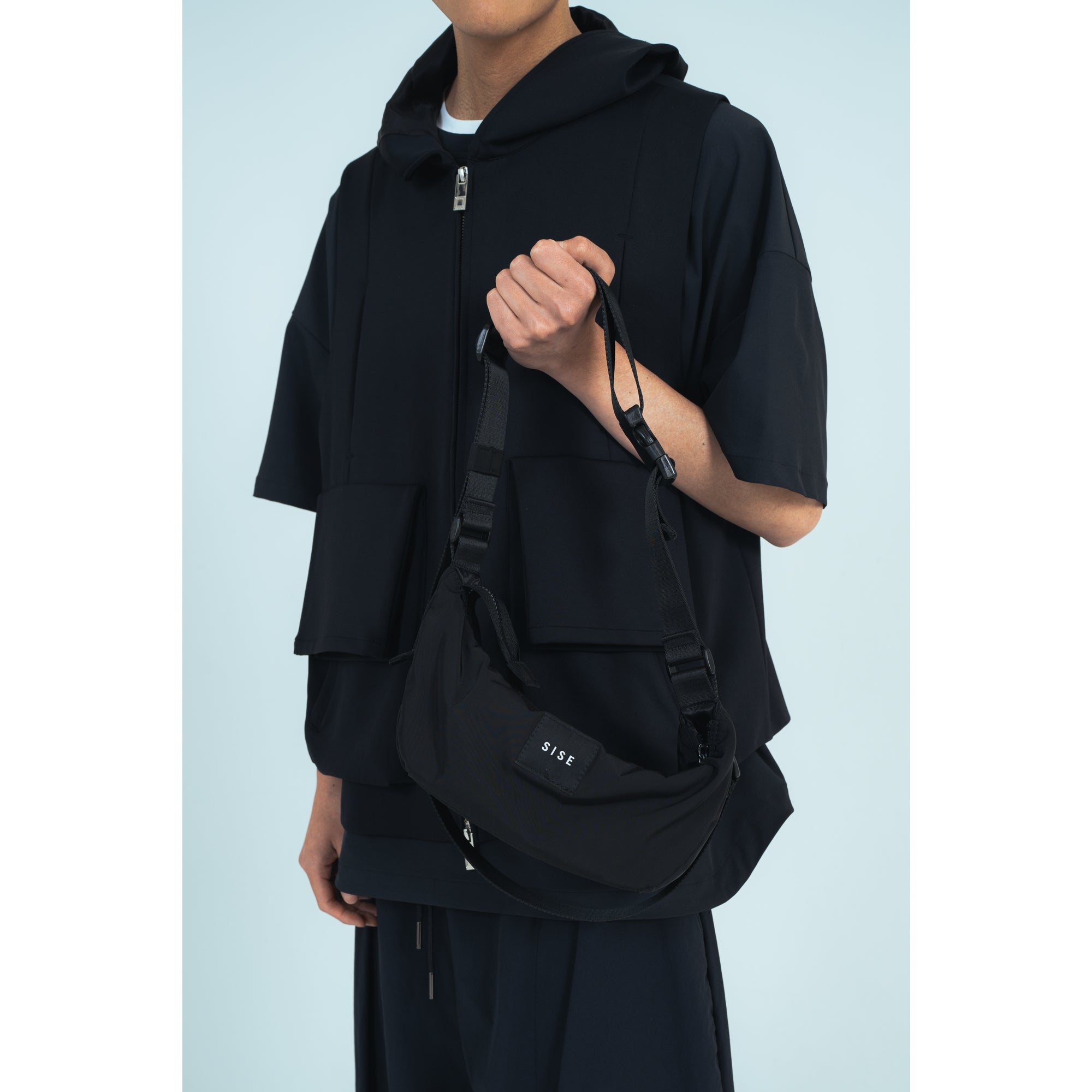 SHOLDER PORCH 3WAYS BAG (black)