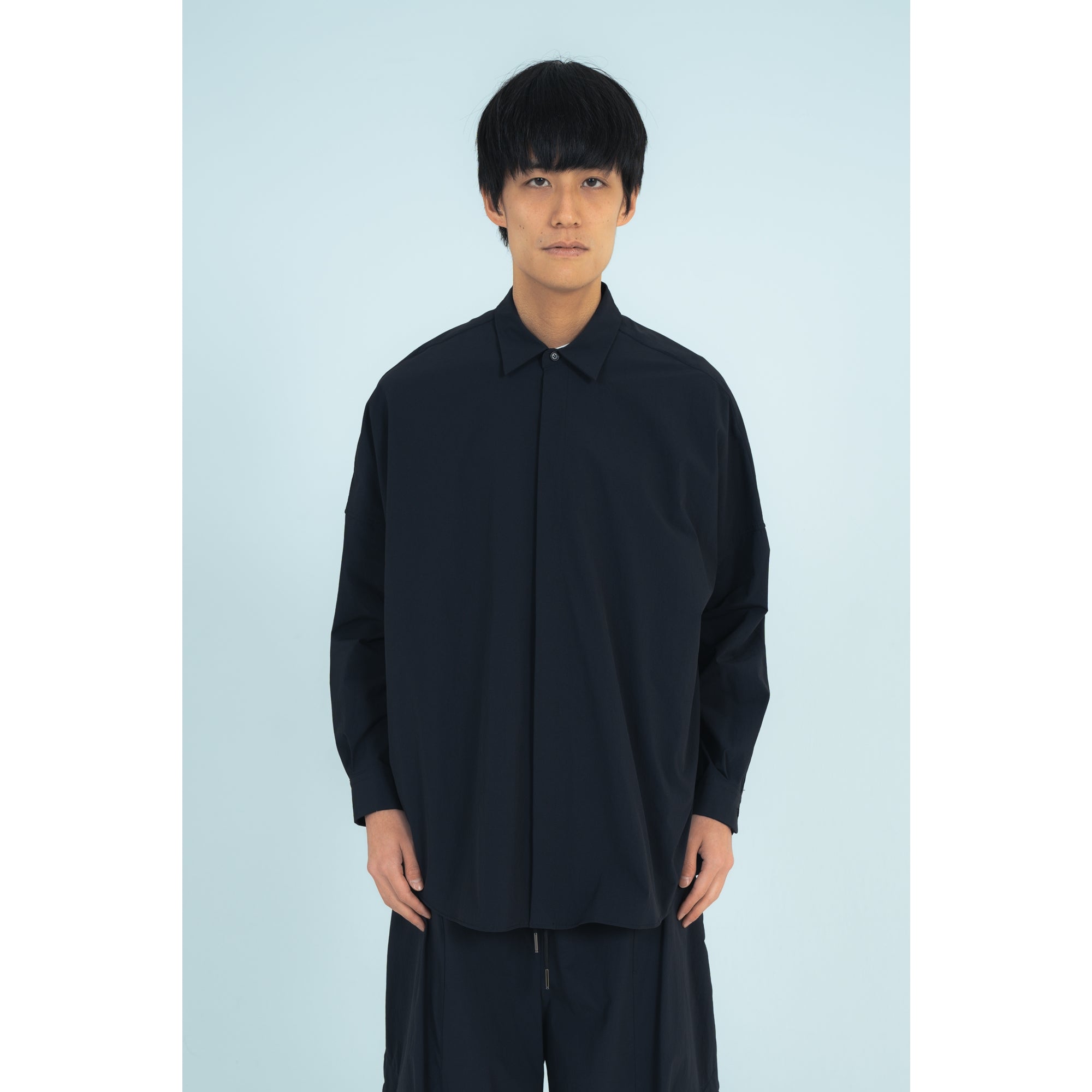 BALLOON SHIRTS  (RECYCLING FAB.) BLACK