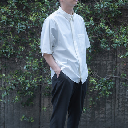BIG POCKET SHORT SLEEVE SHIRTS（RECYCLING FAB.) WHITE