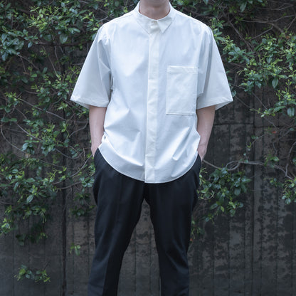 BIG POCKET SHORT SLEEVE SHIRTS（RECYCLING FAB.) WHITE