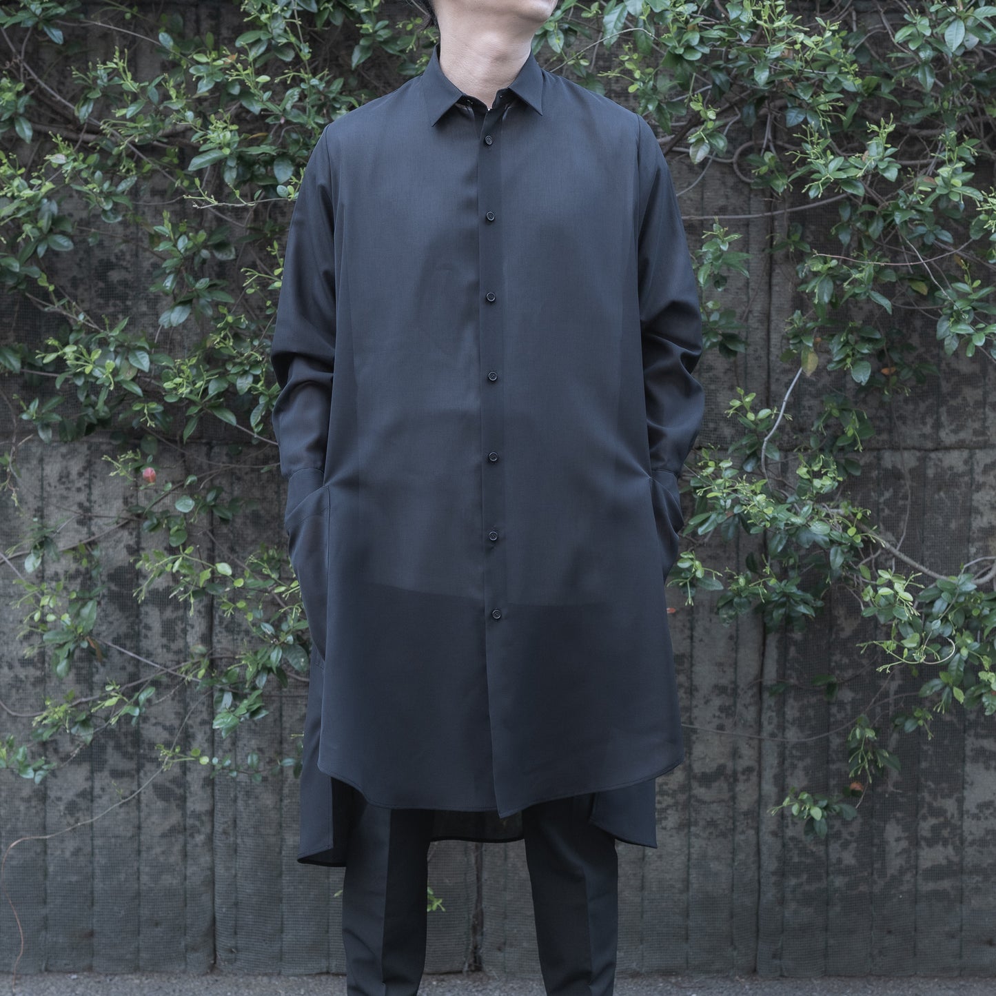 SUMMER LONG SHIRTS (BLACK)