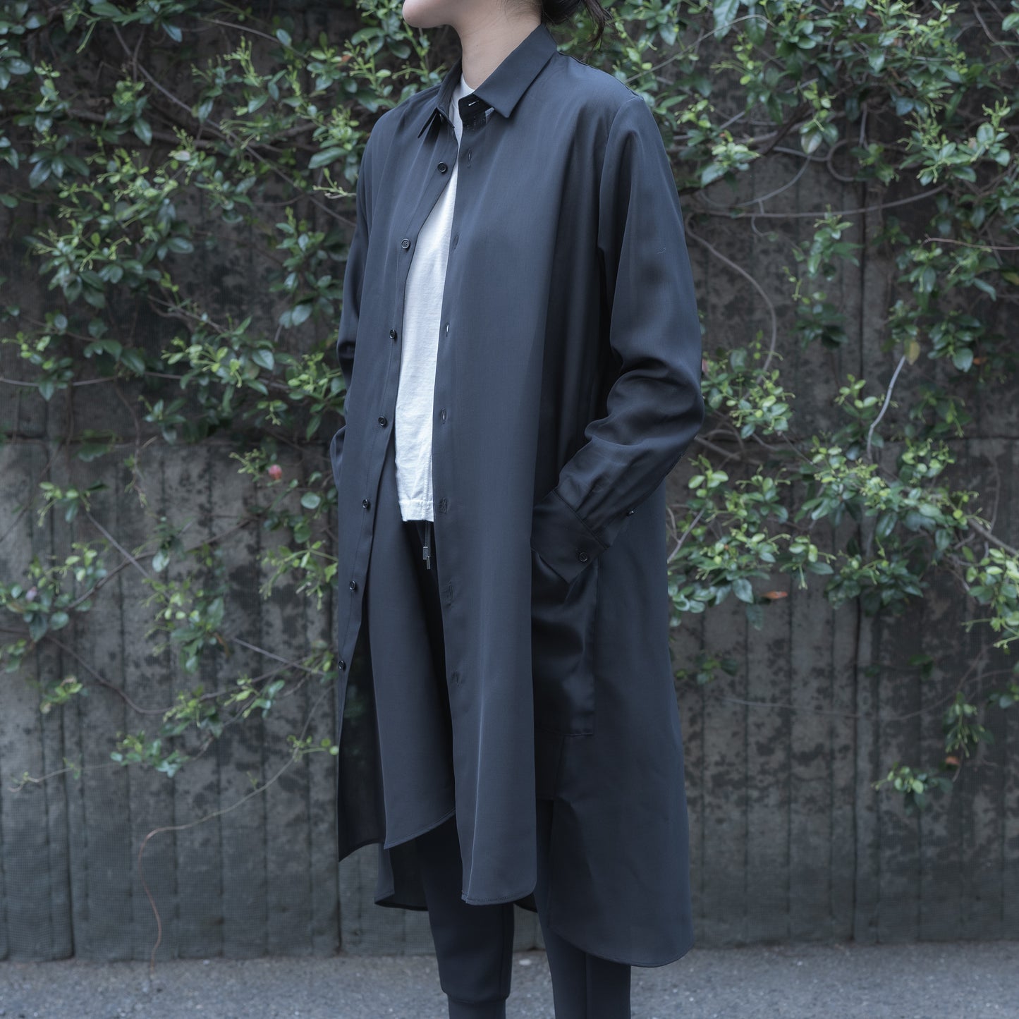 SUMMER LONG SHIRTS (BLACK)