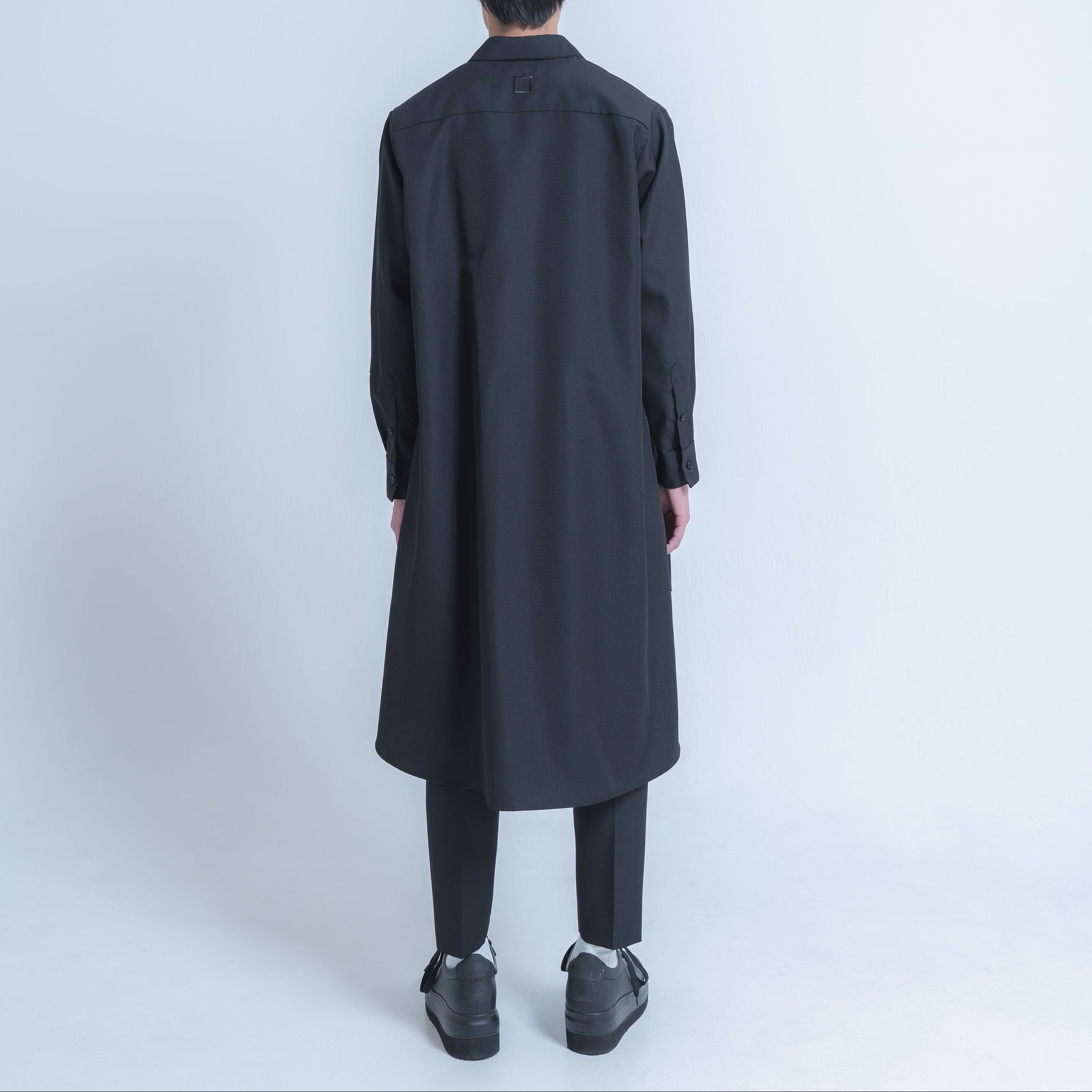 LONG SHIRTS (WOOL MIX) BLACK
