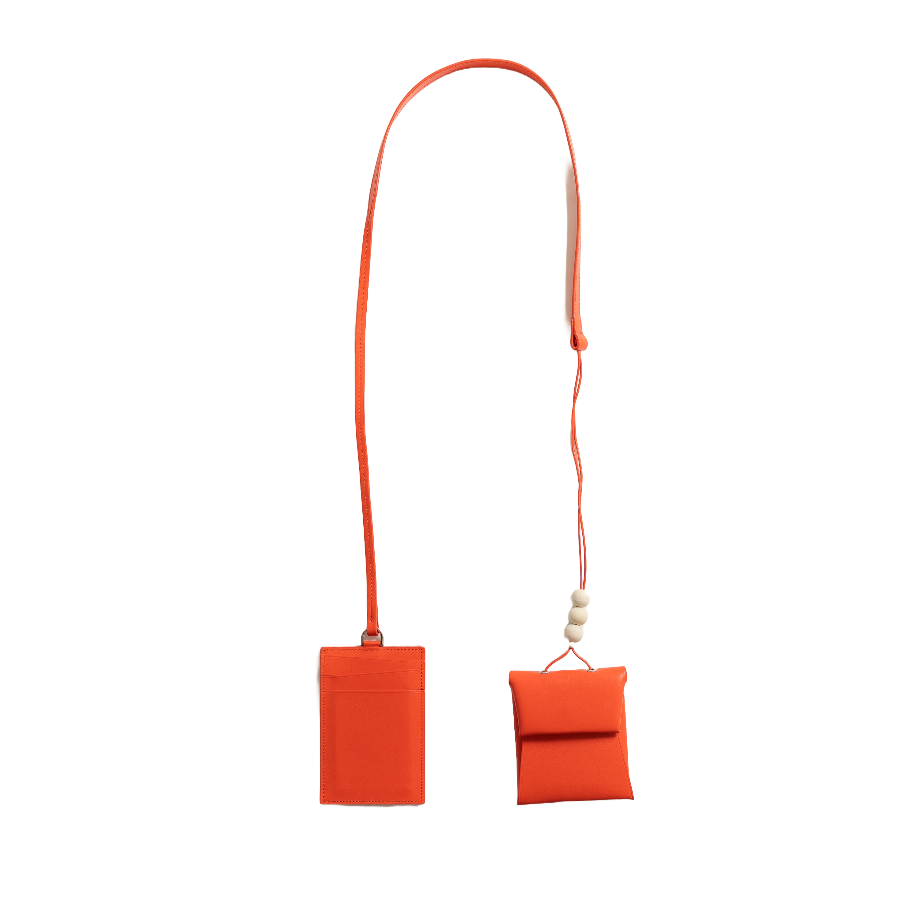 【UNKNOWN PRODUCTS x SISE】 COLLABORATION SMALL LEATHER GOODS (ORANGE/ORANGE)【オンライン限定カラー】