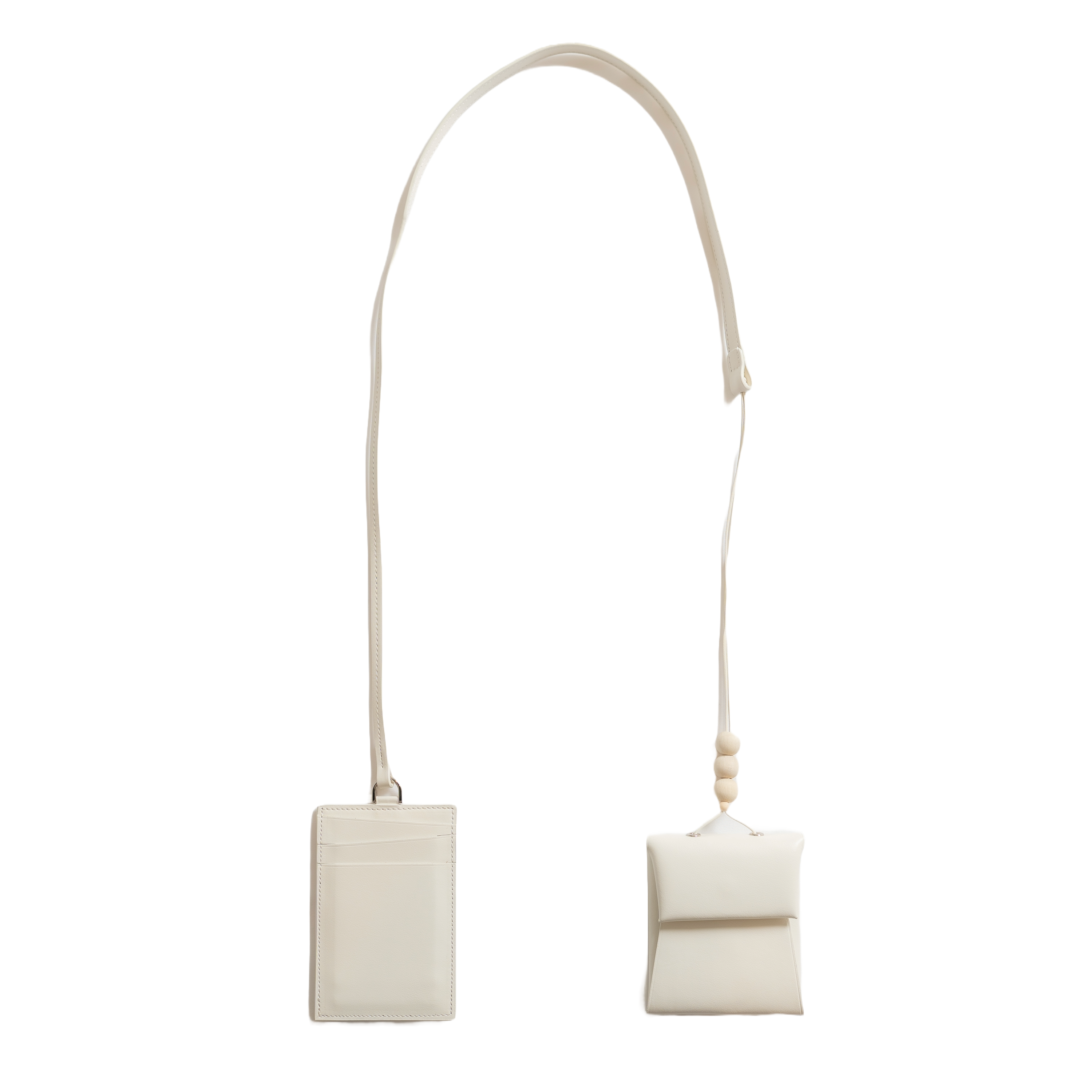 【UNKNOWN PRODUCTS x SISE】 COLLABORATION SMALL LEATHER GOODS (WHITE/WHITE)【オンライン限定カラー】