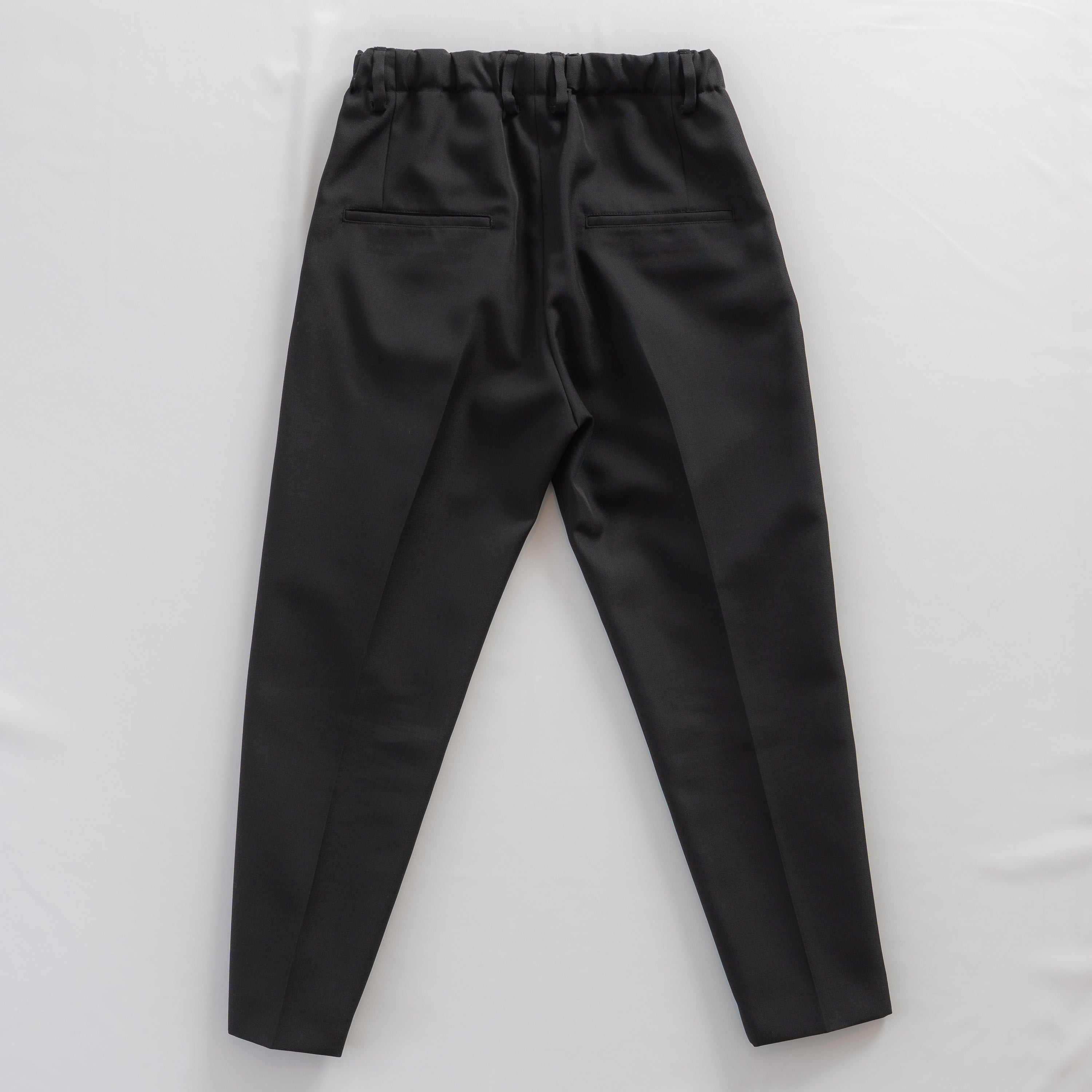 BASIC PANTS (WOOL MIX) BLACK