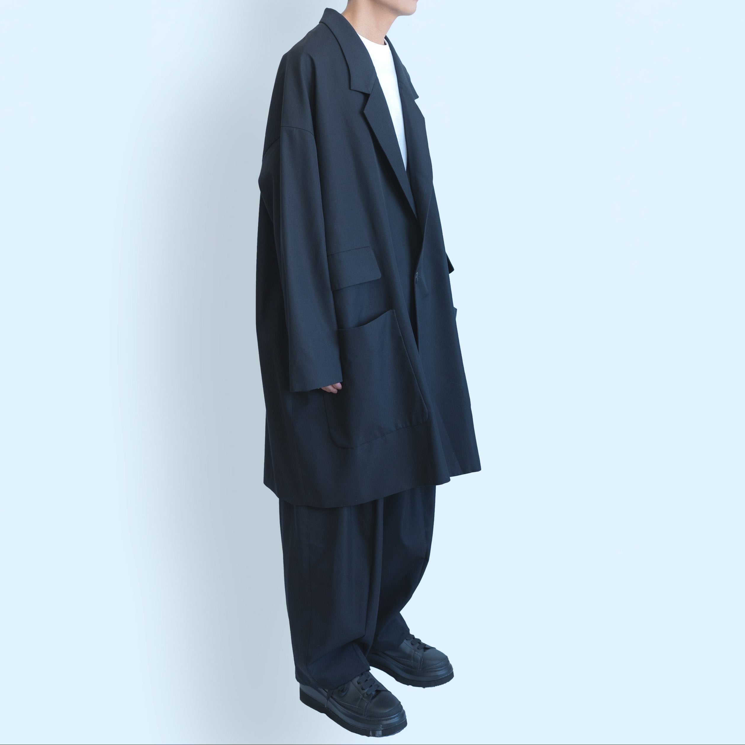 26SS OVER LONG JACKET (BLACK)