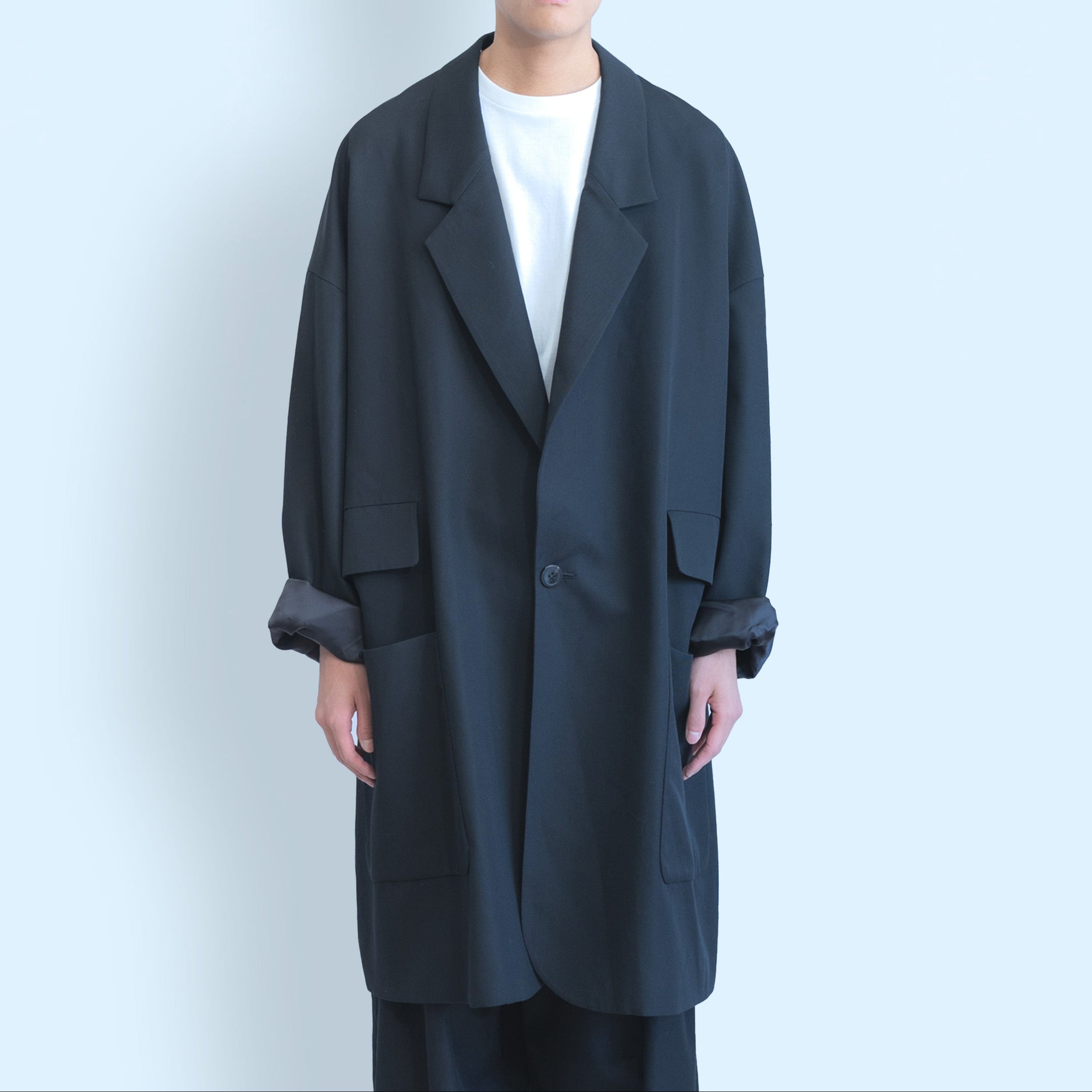 26SS OVER LONG JACKET (BLACK)
