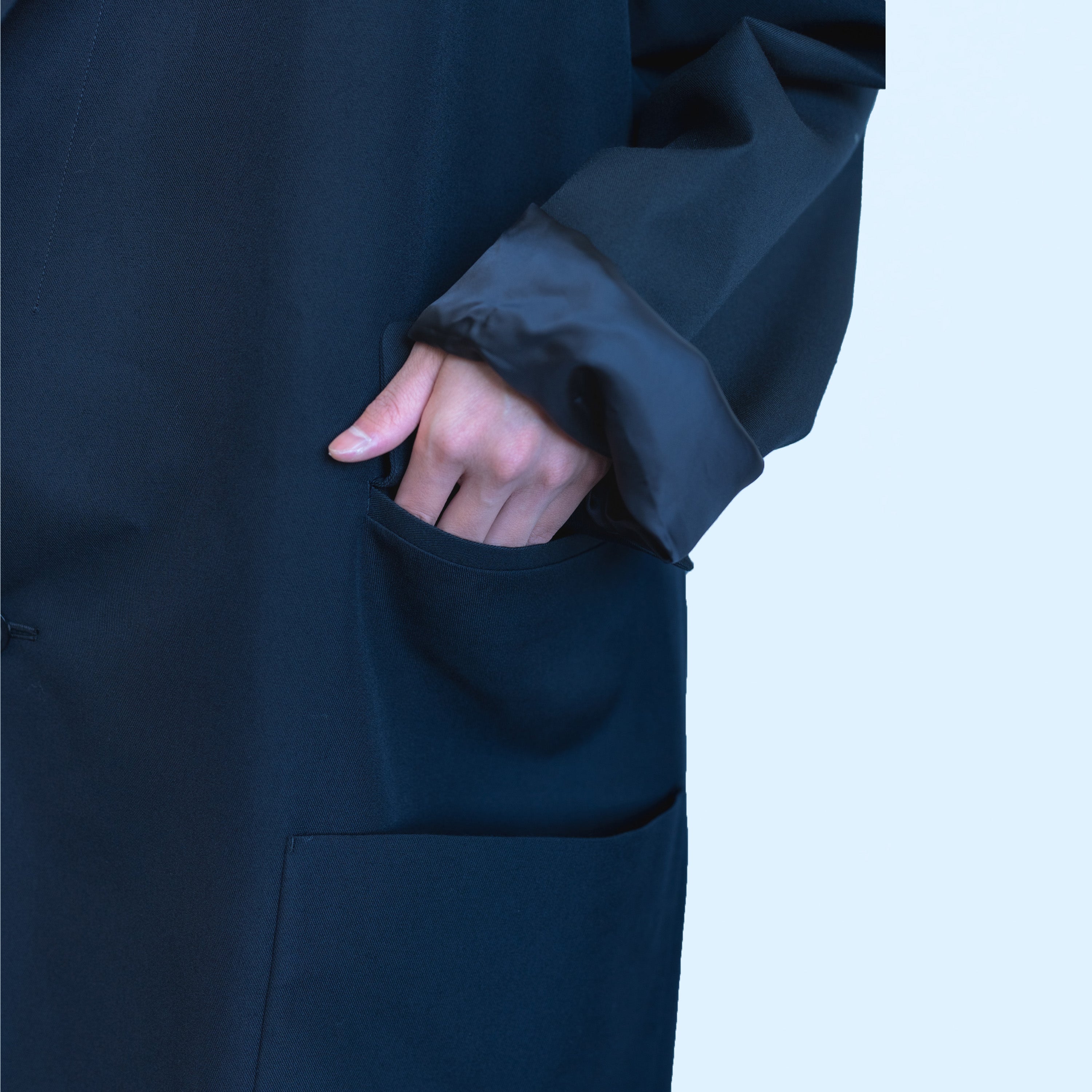 26SS OVER LONG JACKET (BLACK)