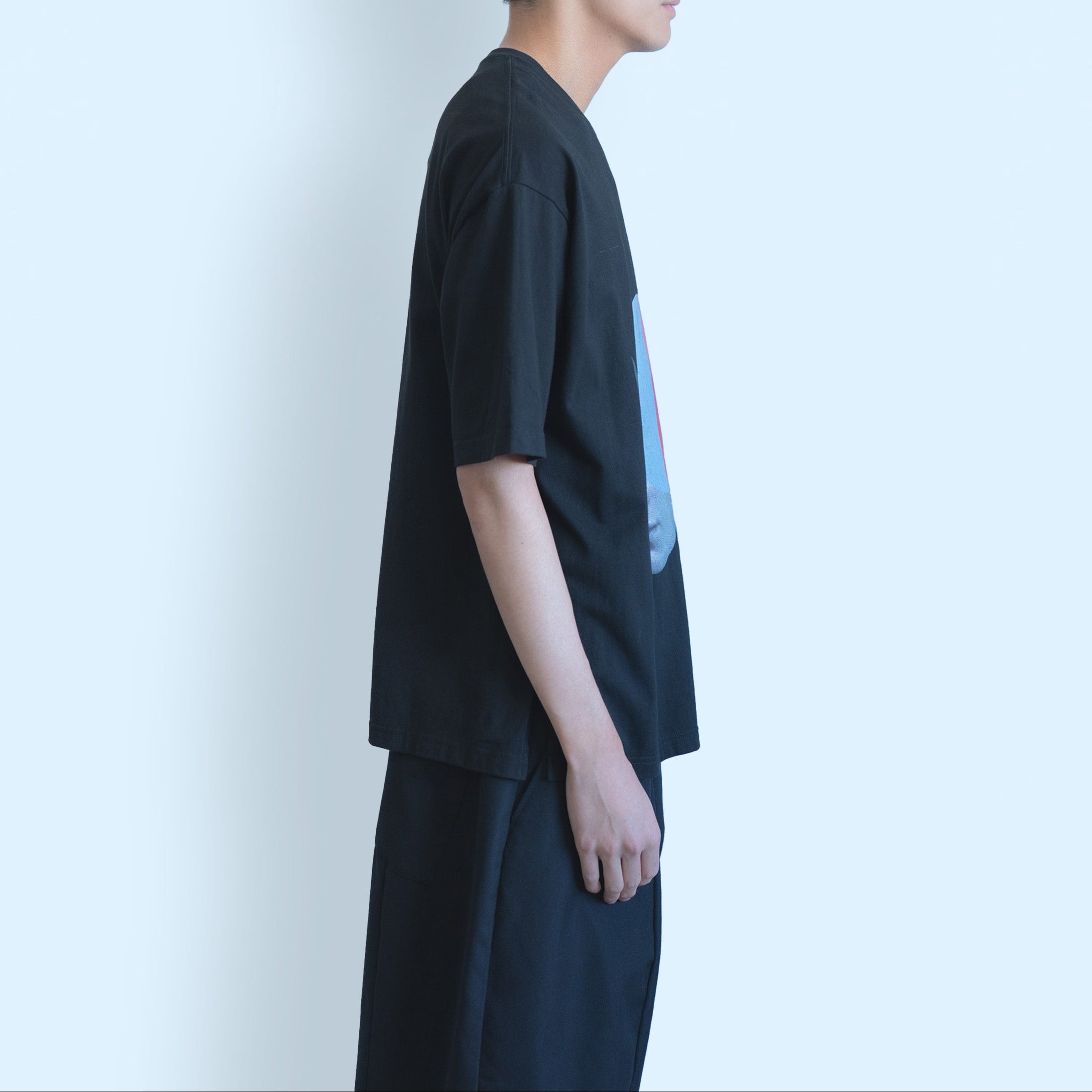 26SS ABSTRACT PORTRAIT T-SHIRTS (BLACK)