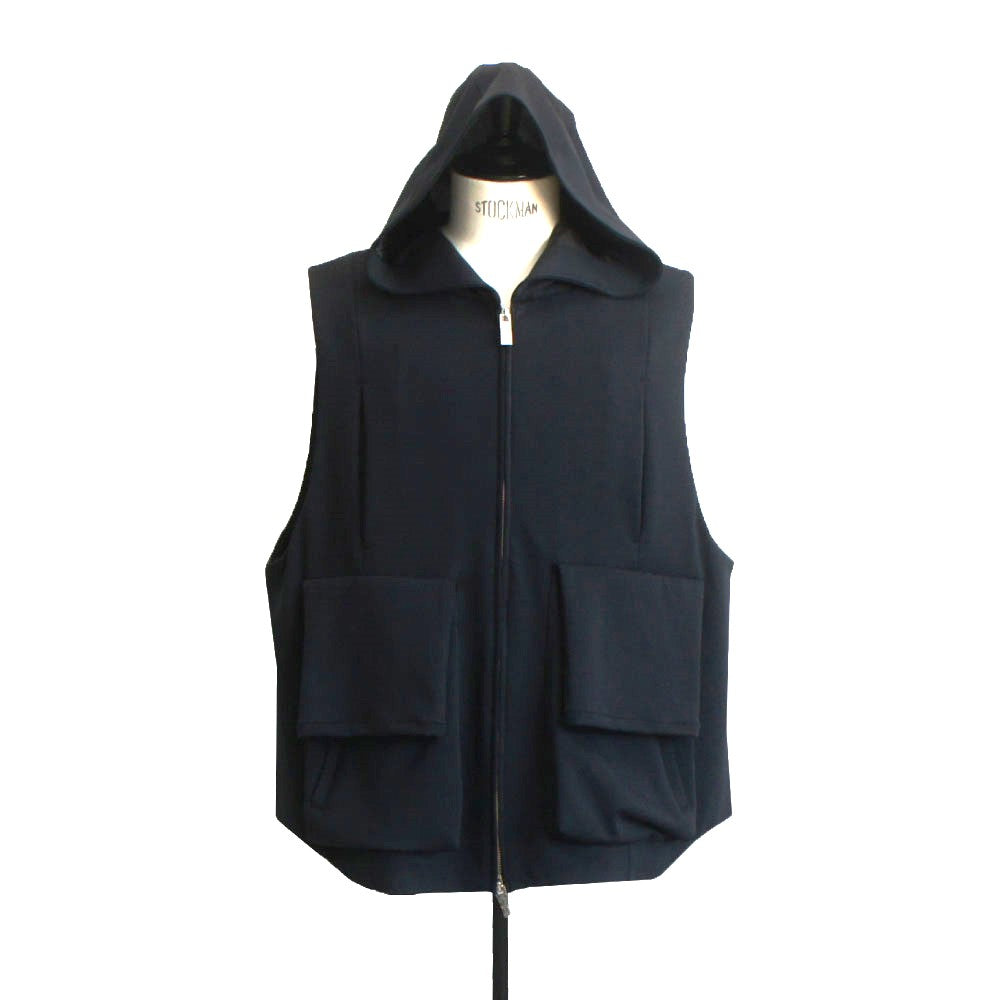 25SS HOODIE VEST BLACK