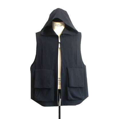 25SS HOODIE VEST BLACK