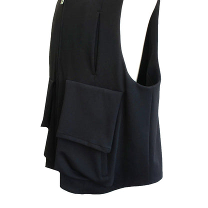 25SS HOODIE VEST BLACK