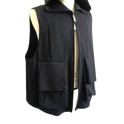 25SS HOODIE VEST BLACK