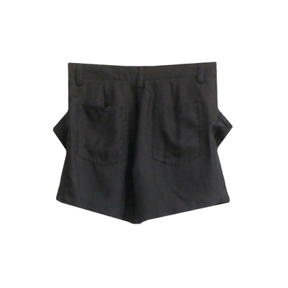 25SS  DROP POCKET HARF PANTS  BLACK