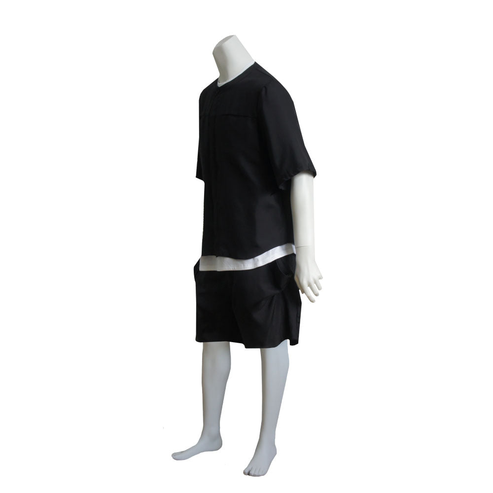 25SS NO COLLER HARF SLEEVES SHIRTS (WHITE)
