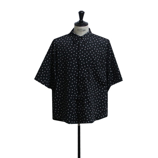 25SS DOTS BIG POCKET SHIRTS BLACK