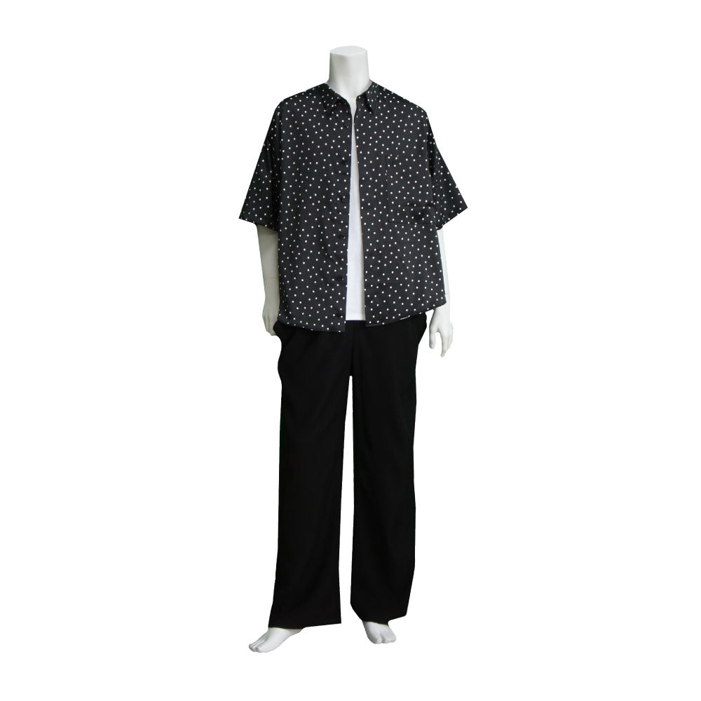 25SS DOTS BIG POCKET SHIRTS (BLACK)