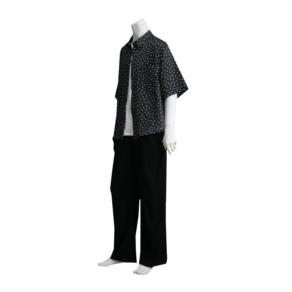25SS DOTS BIG POCKET SHIRTS (BLACK)