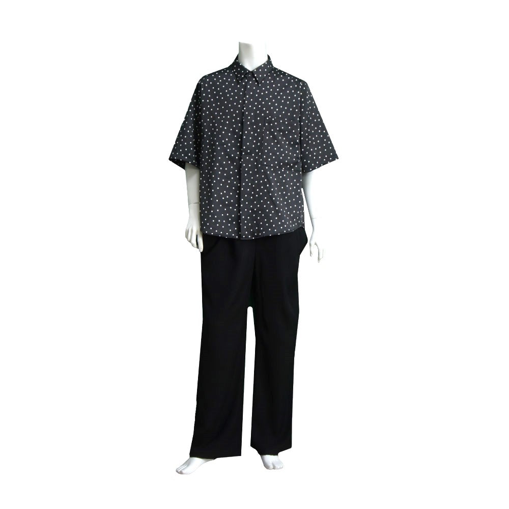 25SS DOTS BIG POCKET SHIRTS (BLACK)