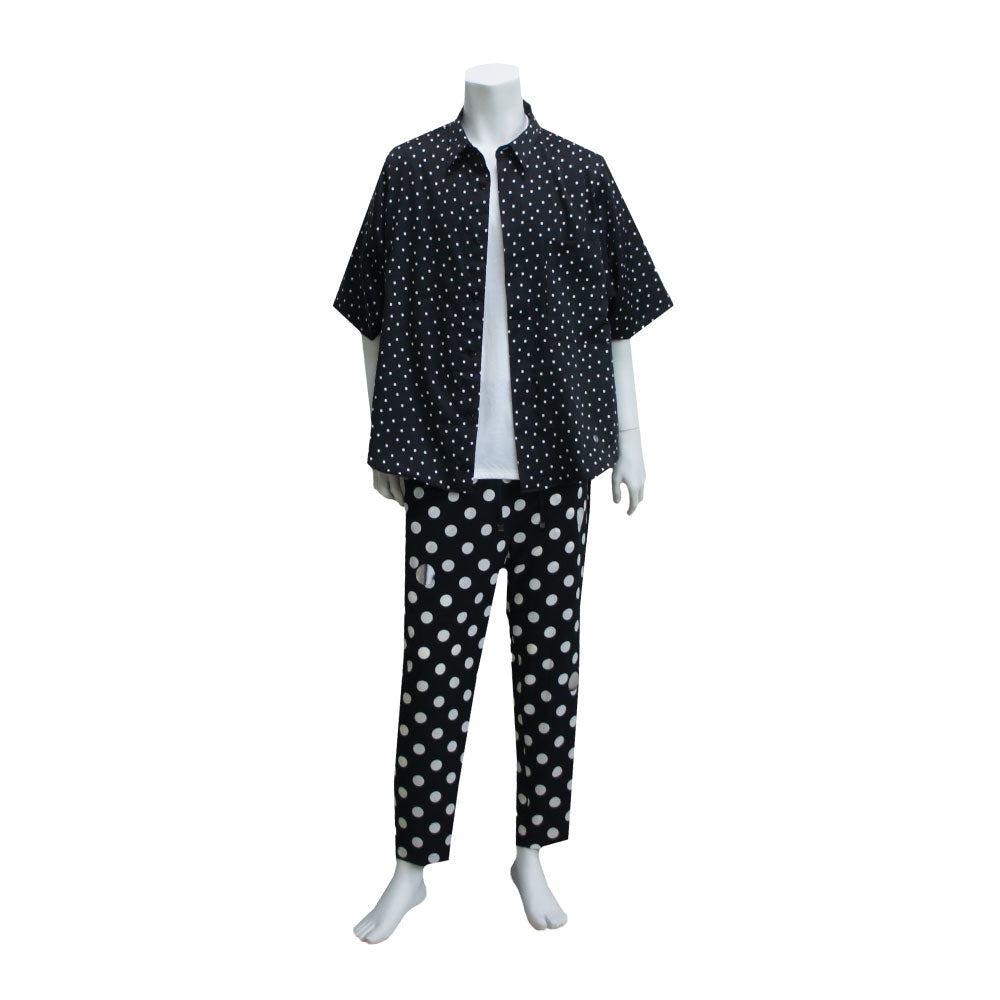 25SS DOTS BIG POCKET SHIRTS (BLACK)