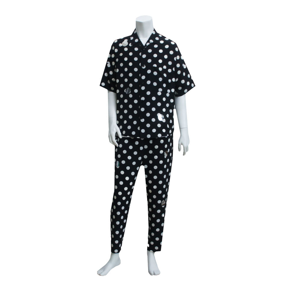 25SS DOTS CORD EASY PANTS (BLACK)