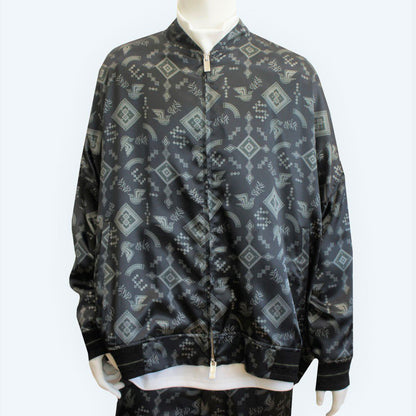 22AW TRIBAL PRINT BALLOON BLOUSON (black)