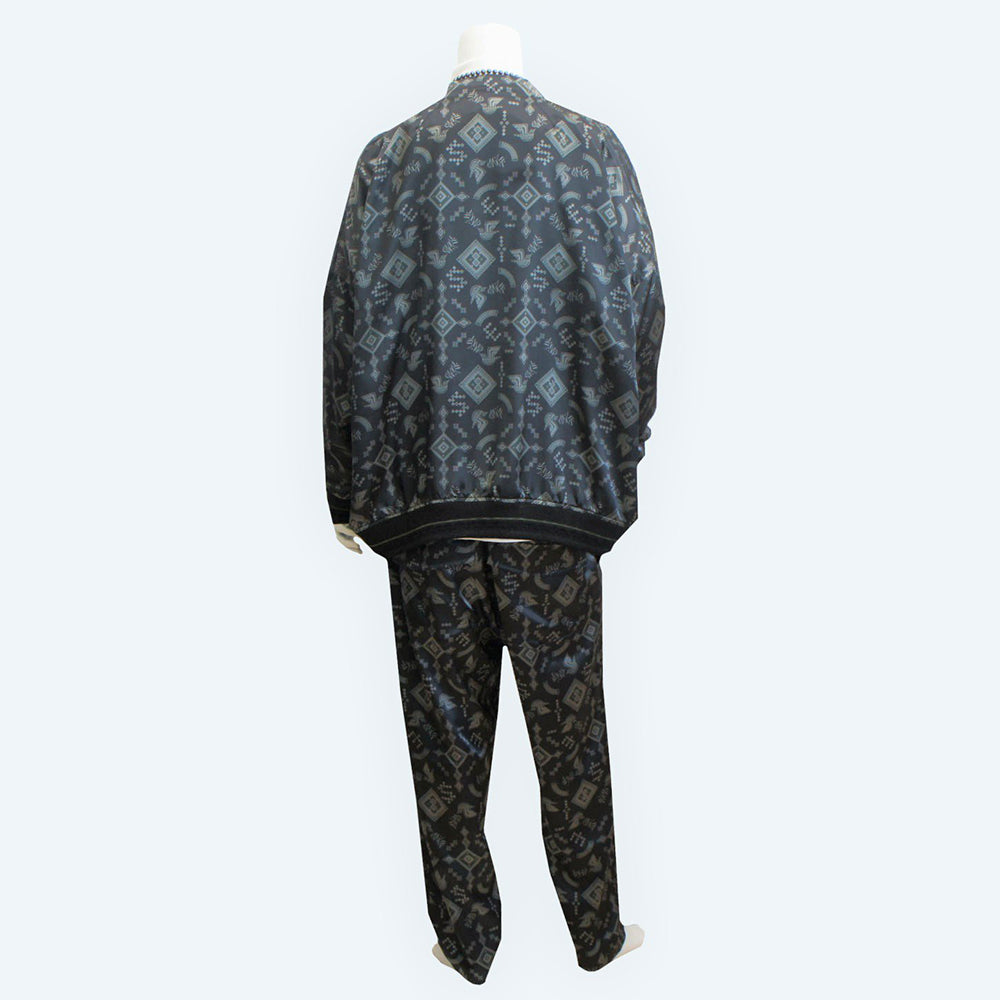 22AW TRIBAL PRINT BALLOON BLOUSON (black)