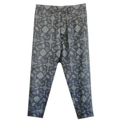 22AW WIDE PRINT TAPERED PANTS (black)