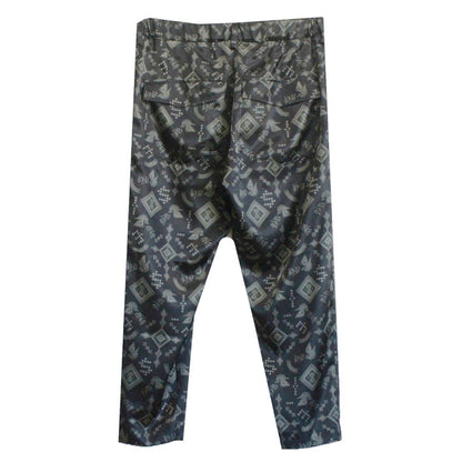 22AW WIDE PRINT TAPERED PANTS (black)