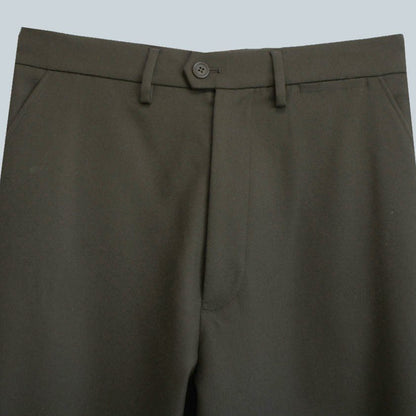 22AW WOOL WIDE TAPERED PANTS (KHAKI)