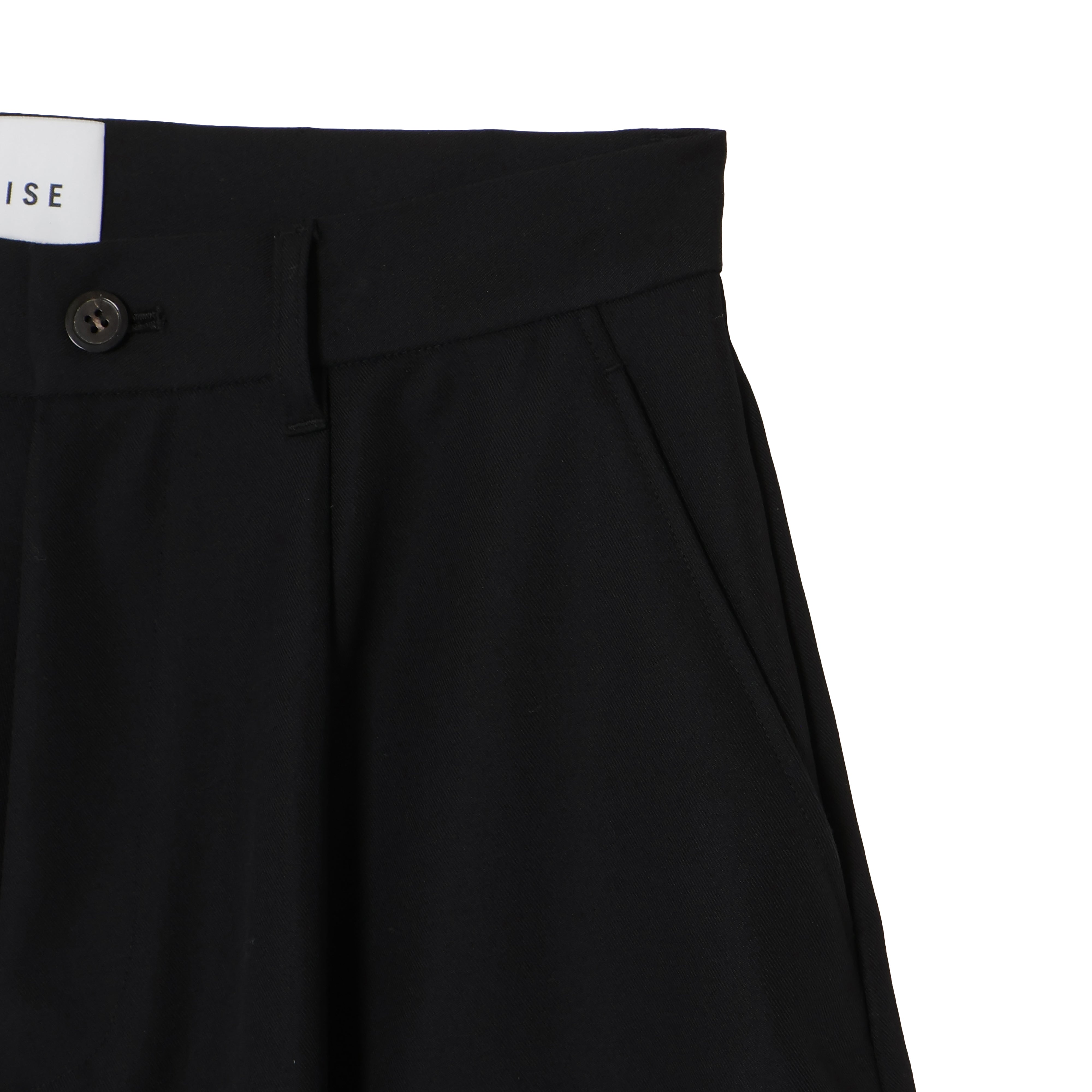 26SS WOOL BARREL HALF PANTS (INDIGO)